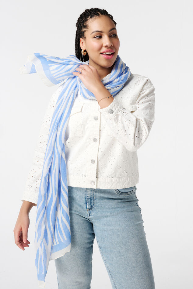 Foulard à imprimé zébré  image number 0