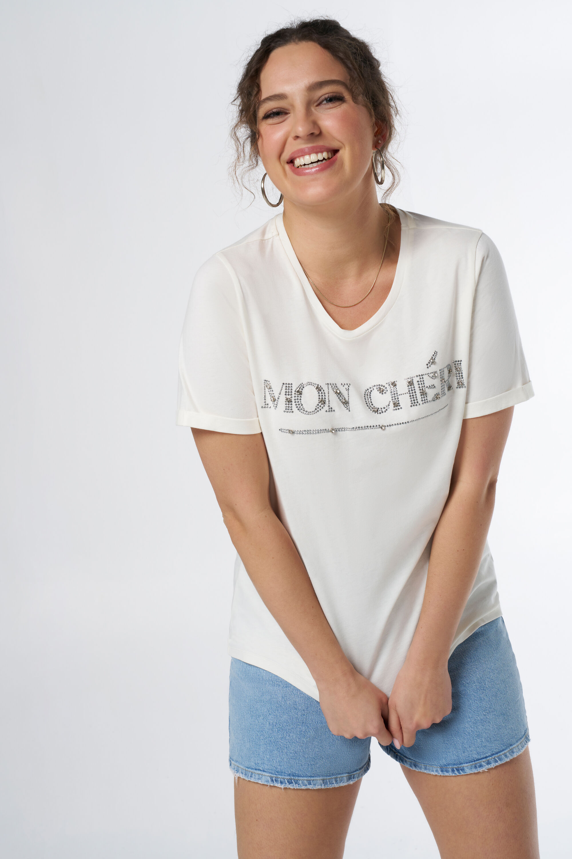 T-shirt &agrave; strass image number 5