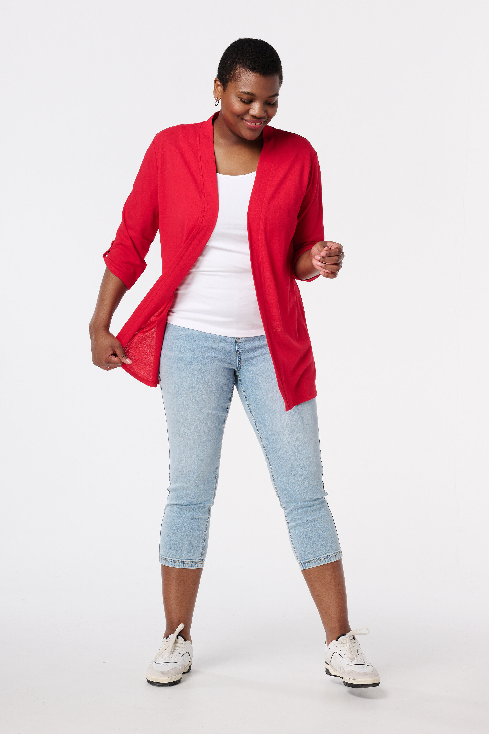 Gilet avec manches trois quarts image number 5