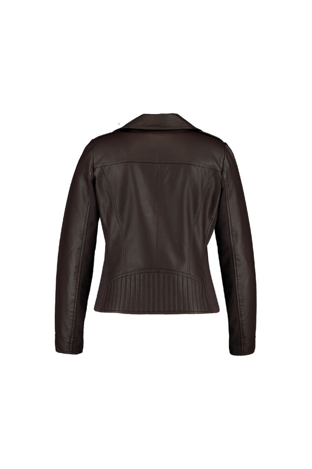 Veste style motard en similicuir image number 2