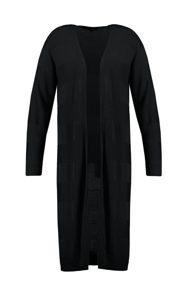 Cardigan rayé ouvert image number 1