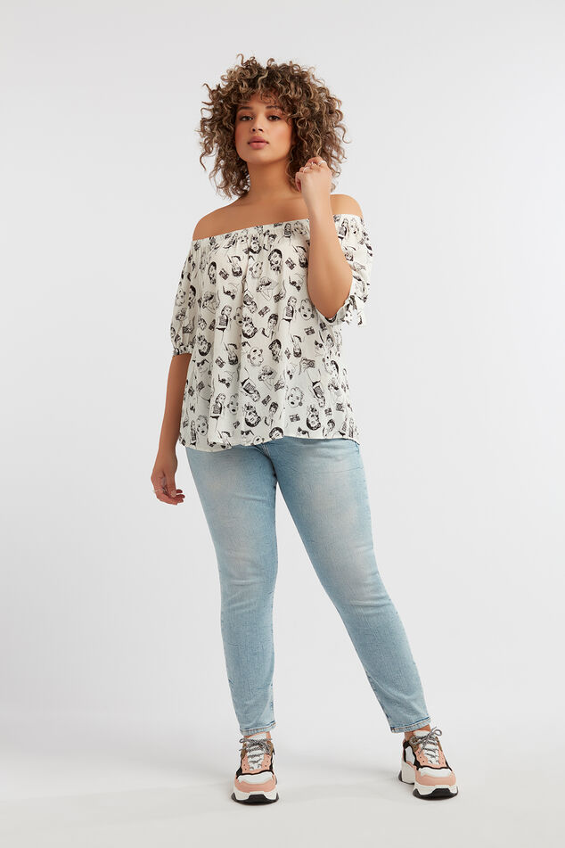 Jeans jambe slim IRIS avec fentes  image number 0