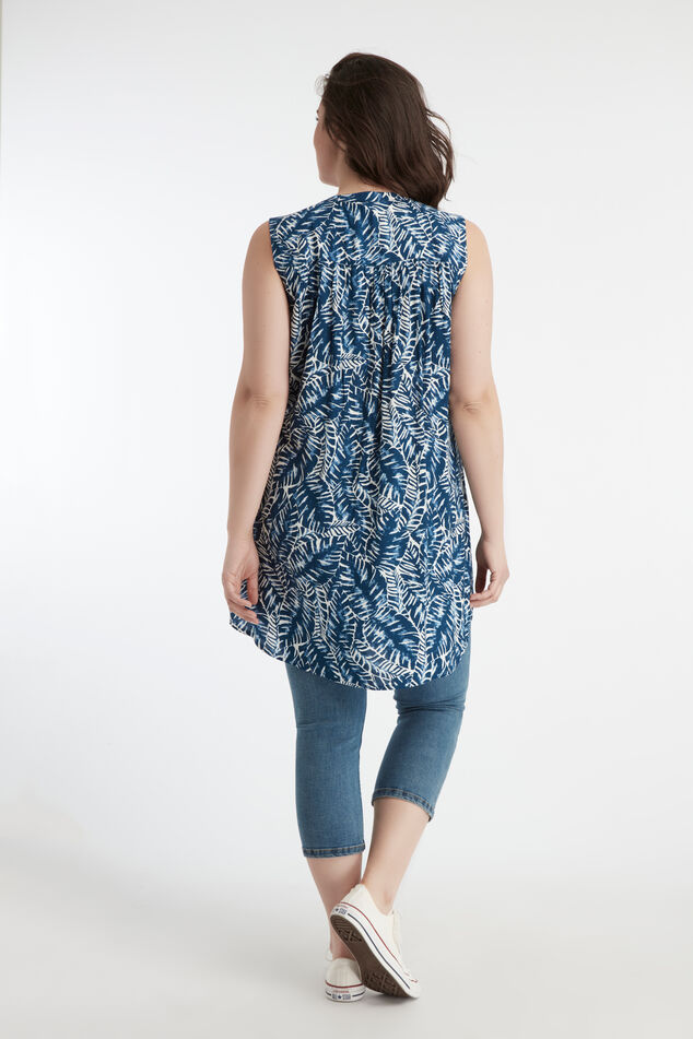 Chemisier long sans manches image number 4