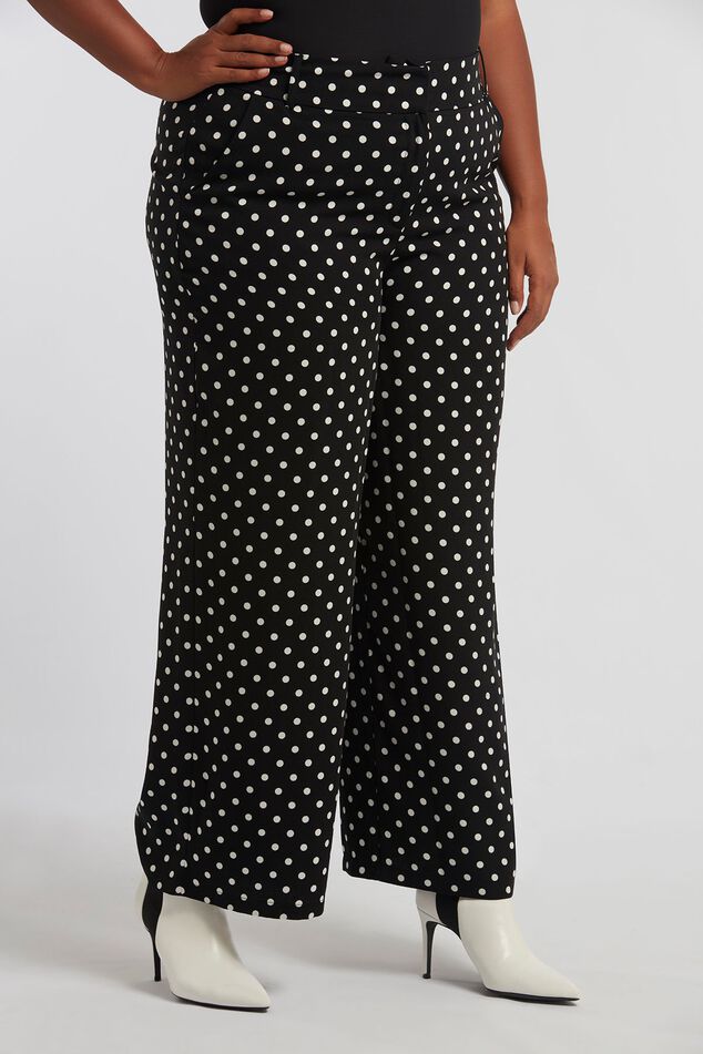 Pantalon fluide à pois image number 4