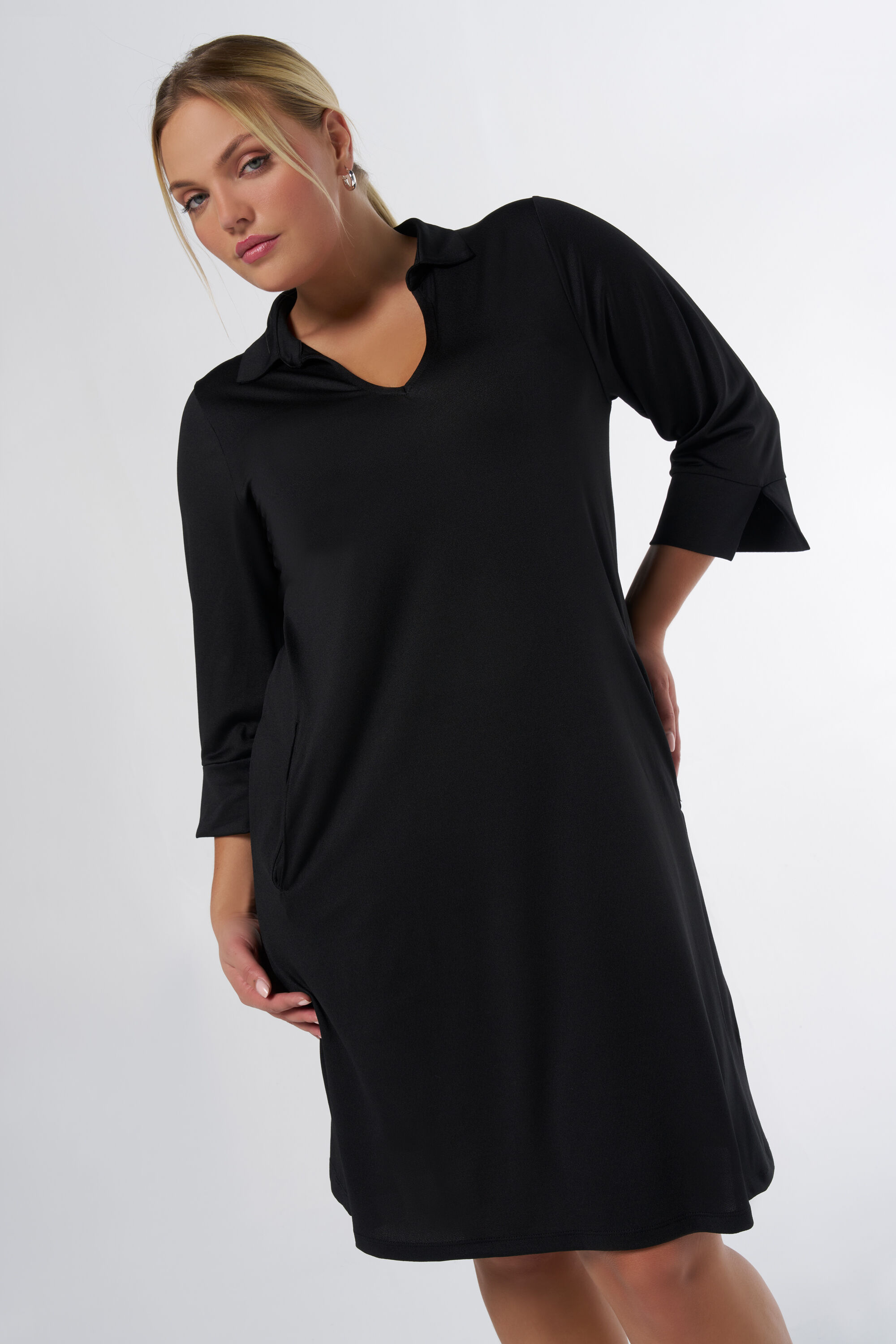 Femmes Robe a poches Noir MS Mode