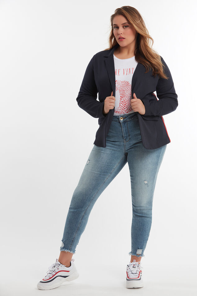Veste blazer avec détails rayés image number 3