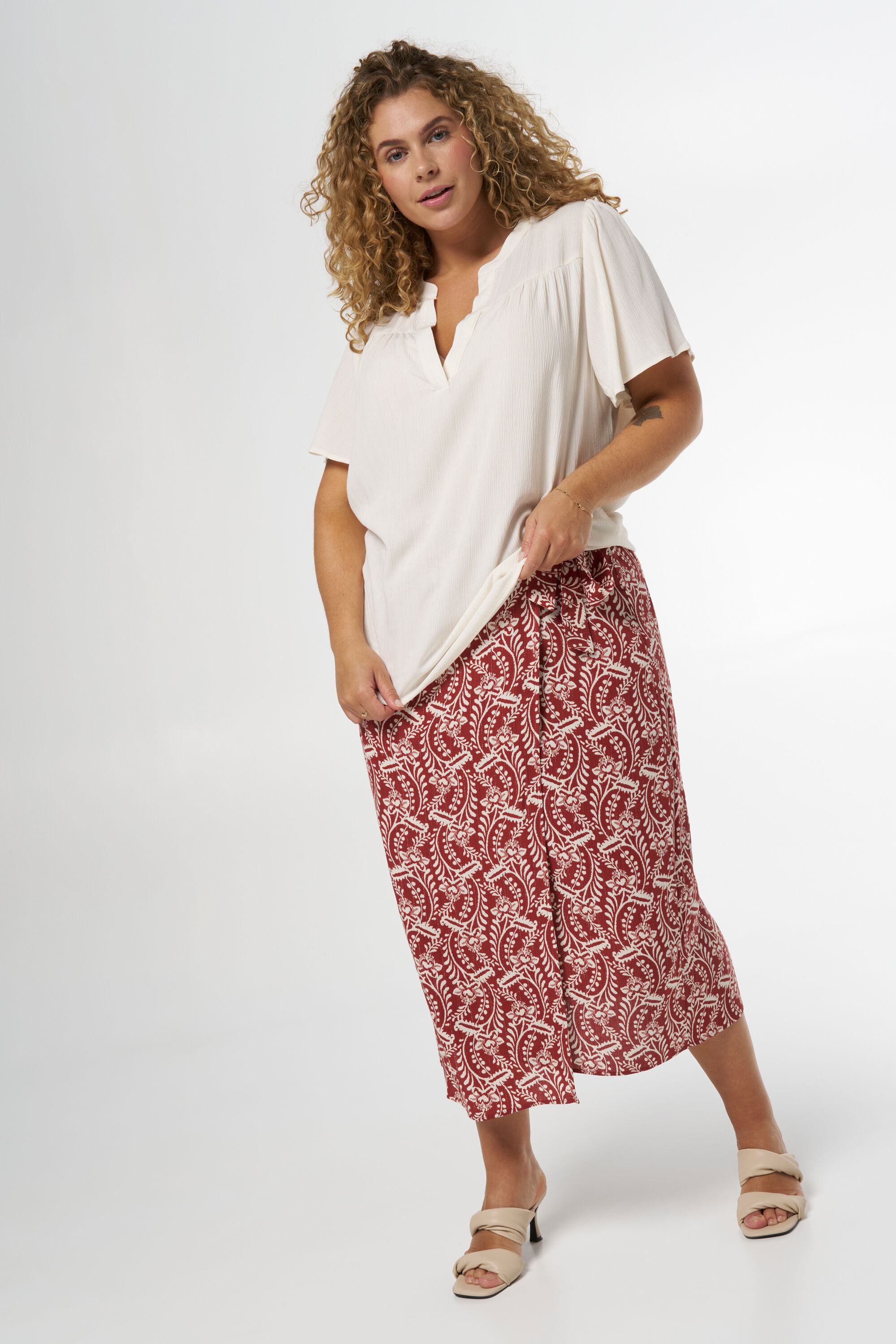 Chemisier avec manches papillon image number 5