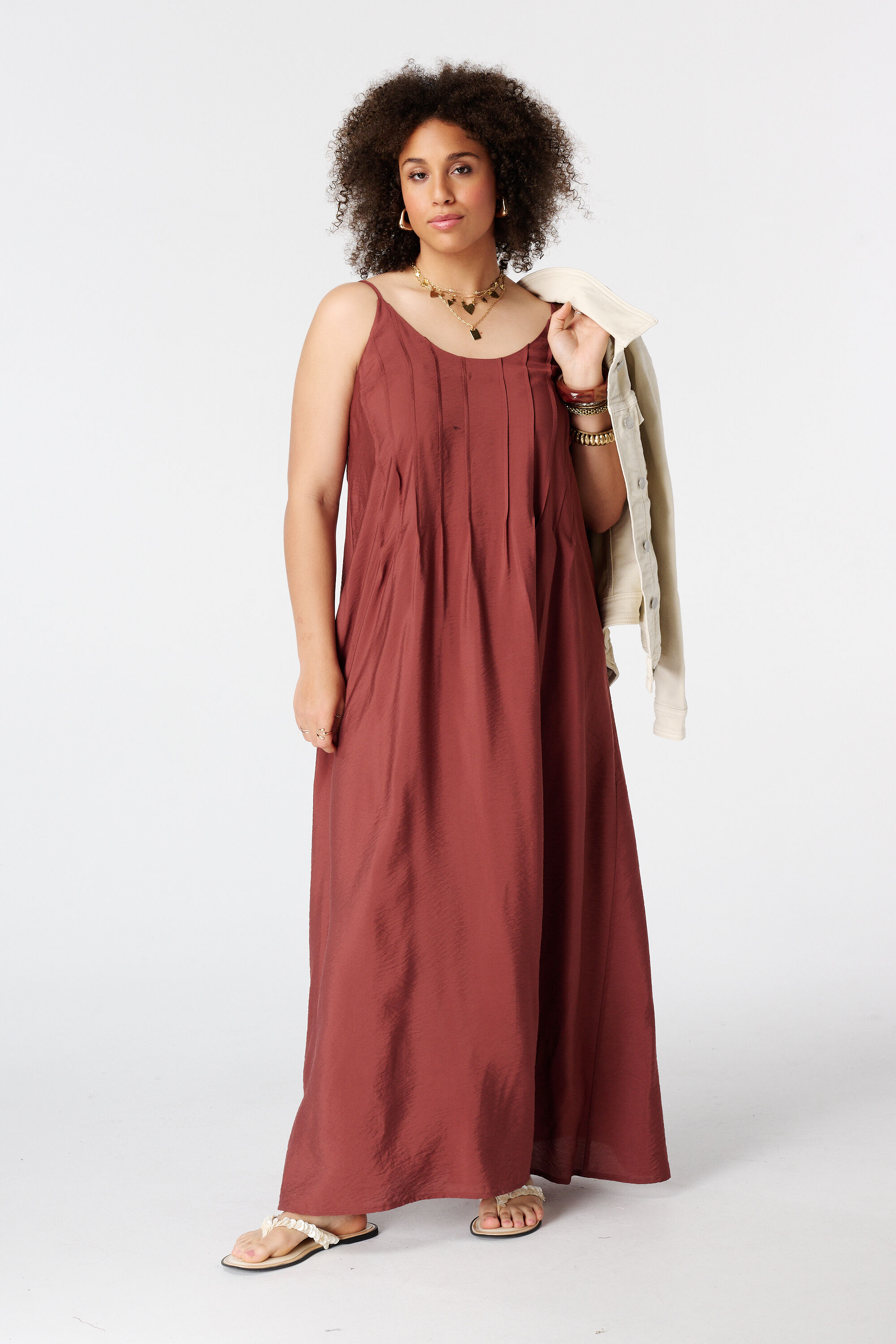 Robe maxi sans manches