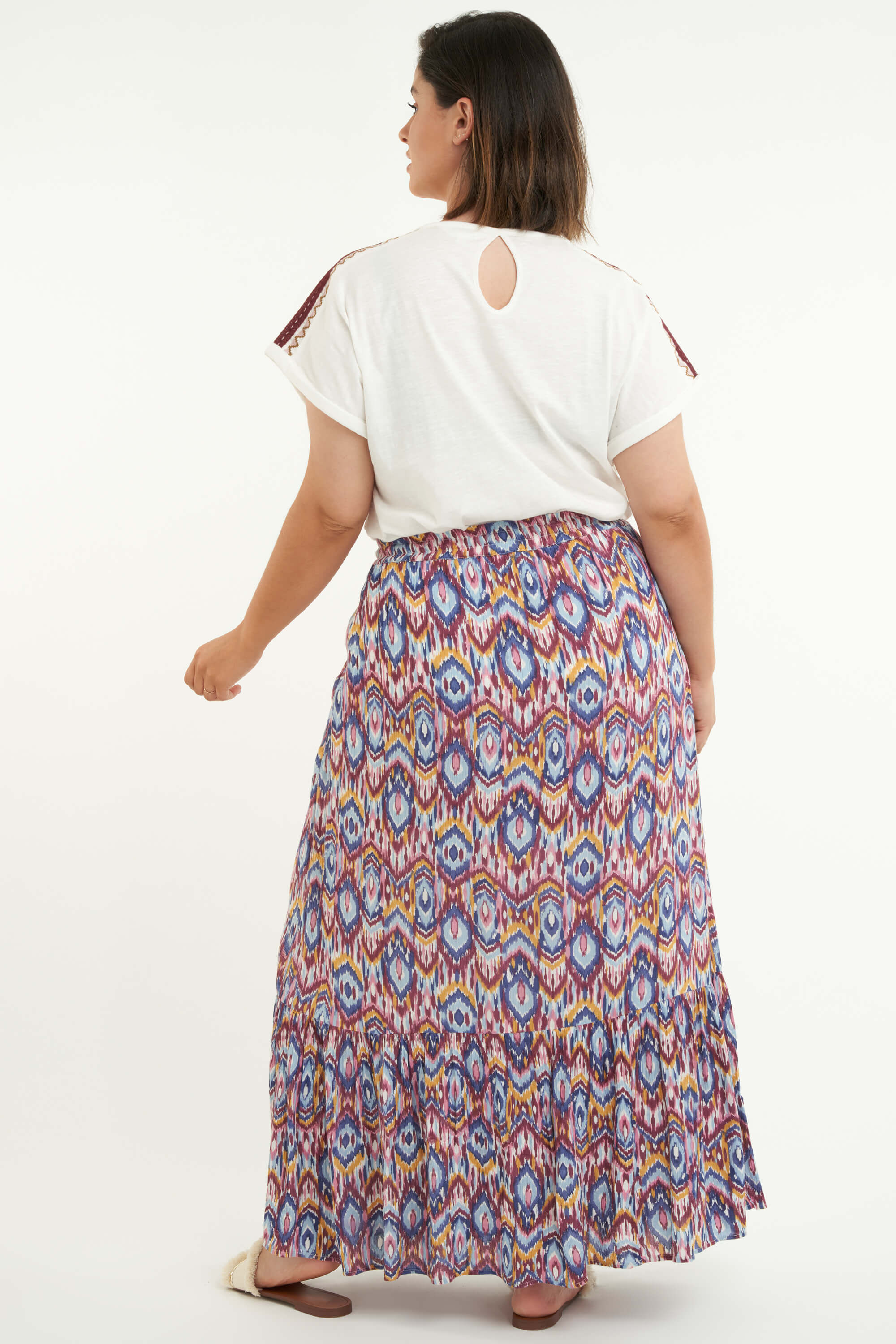 Jupe maxi &agrave; imprim&eacute; image number 3