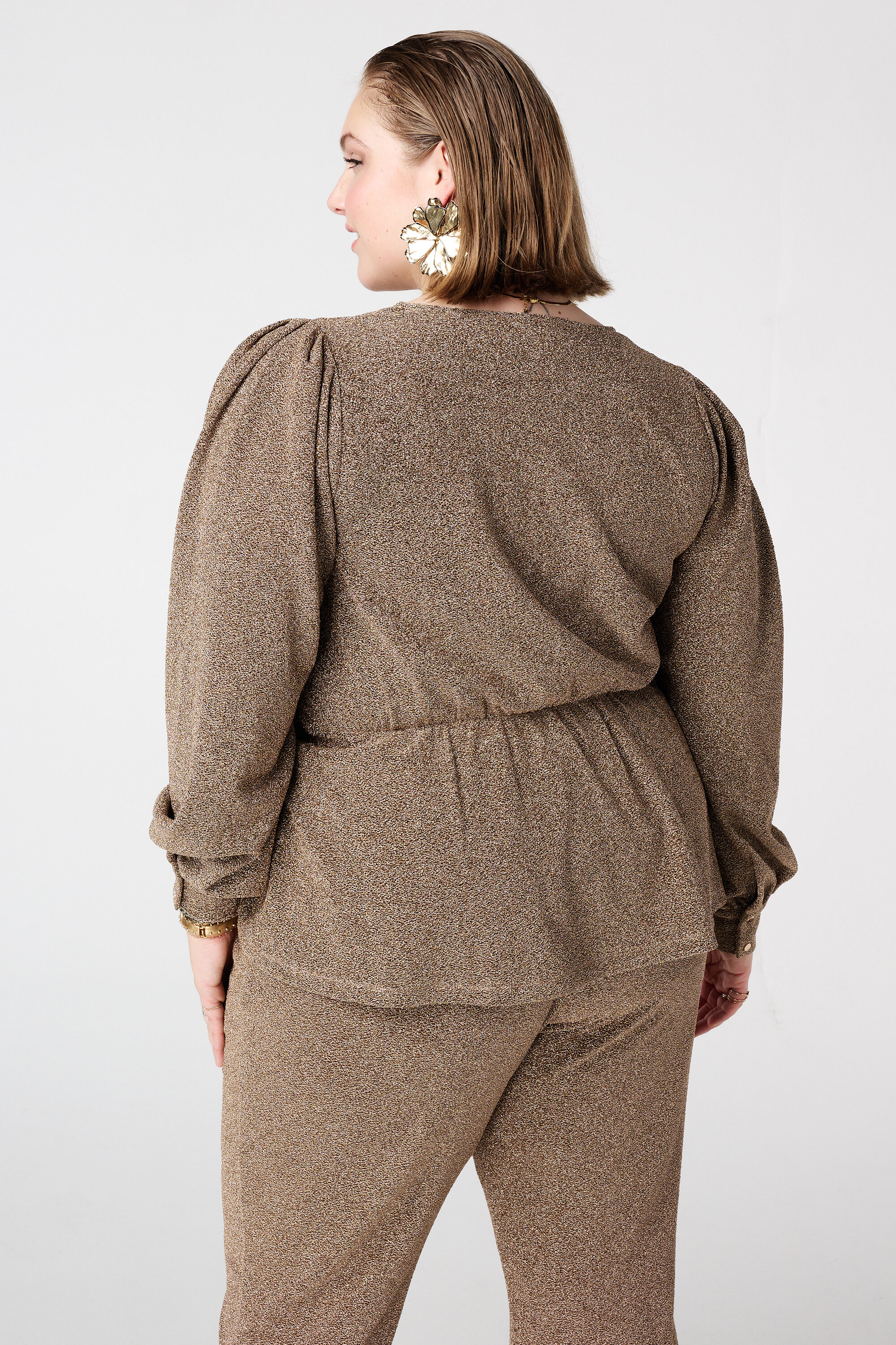 Top paillet&eacute; &agrave; effet cache-c&oelig;ur image number 3