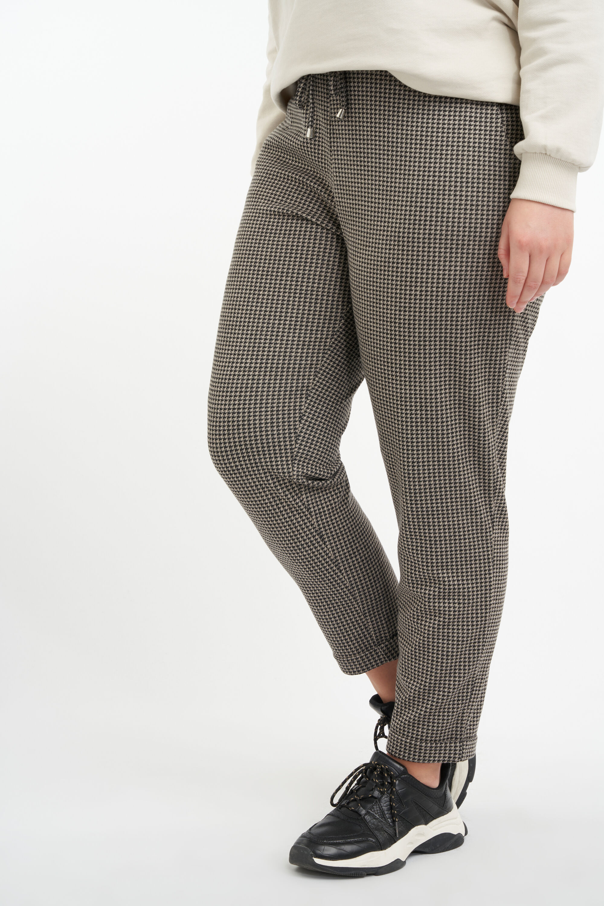 Pantalon ample &agrave; carreaux