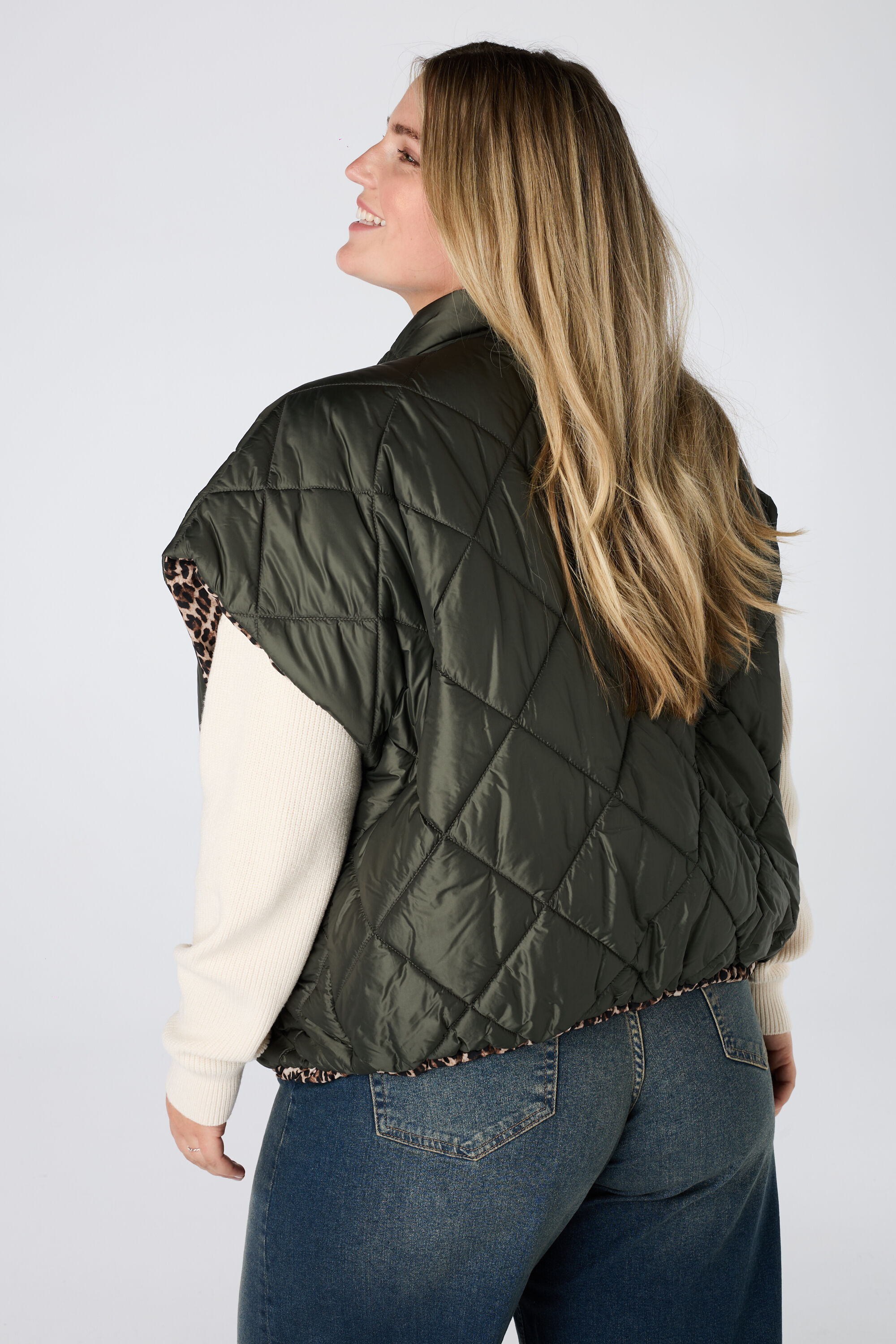 Bodywarmer matelass&eacute;e r&eacute;versible image number 3