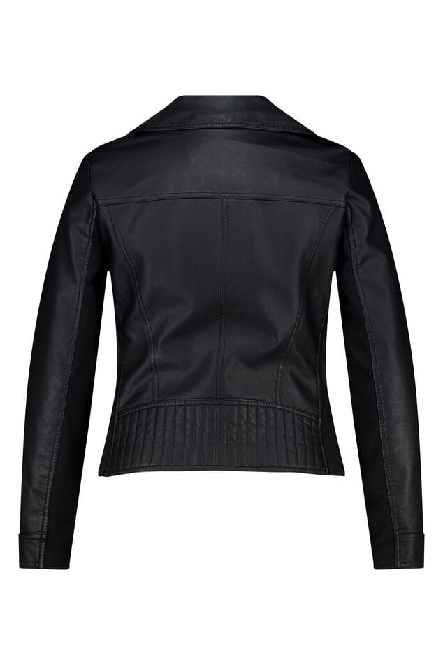 Veste style motard en similicuir image number 2