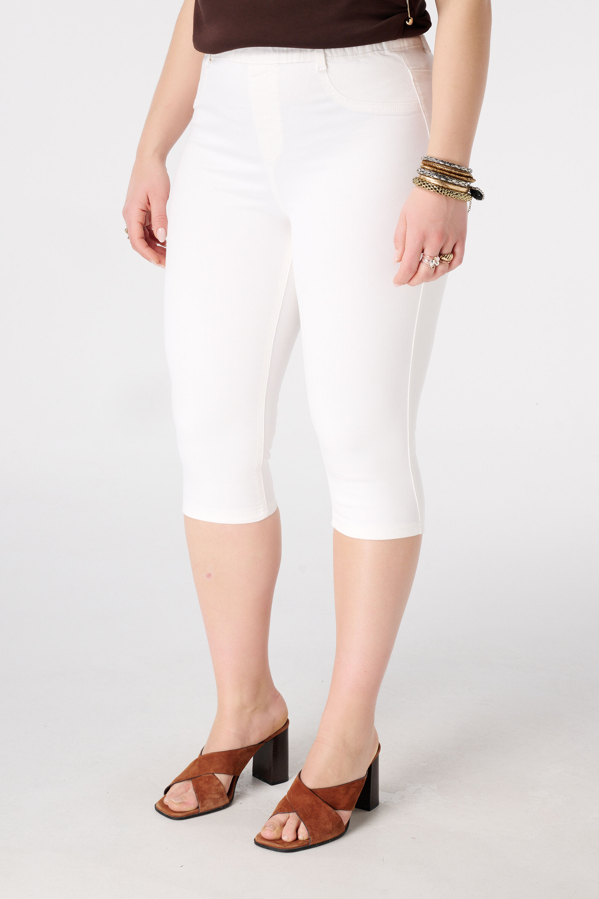 Tregging capri aspect denim image number 5