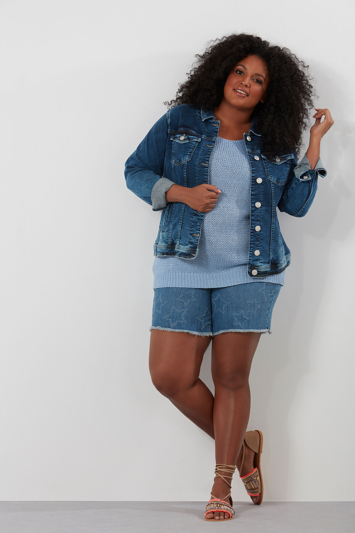 Short en denim image number 5