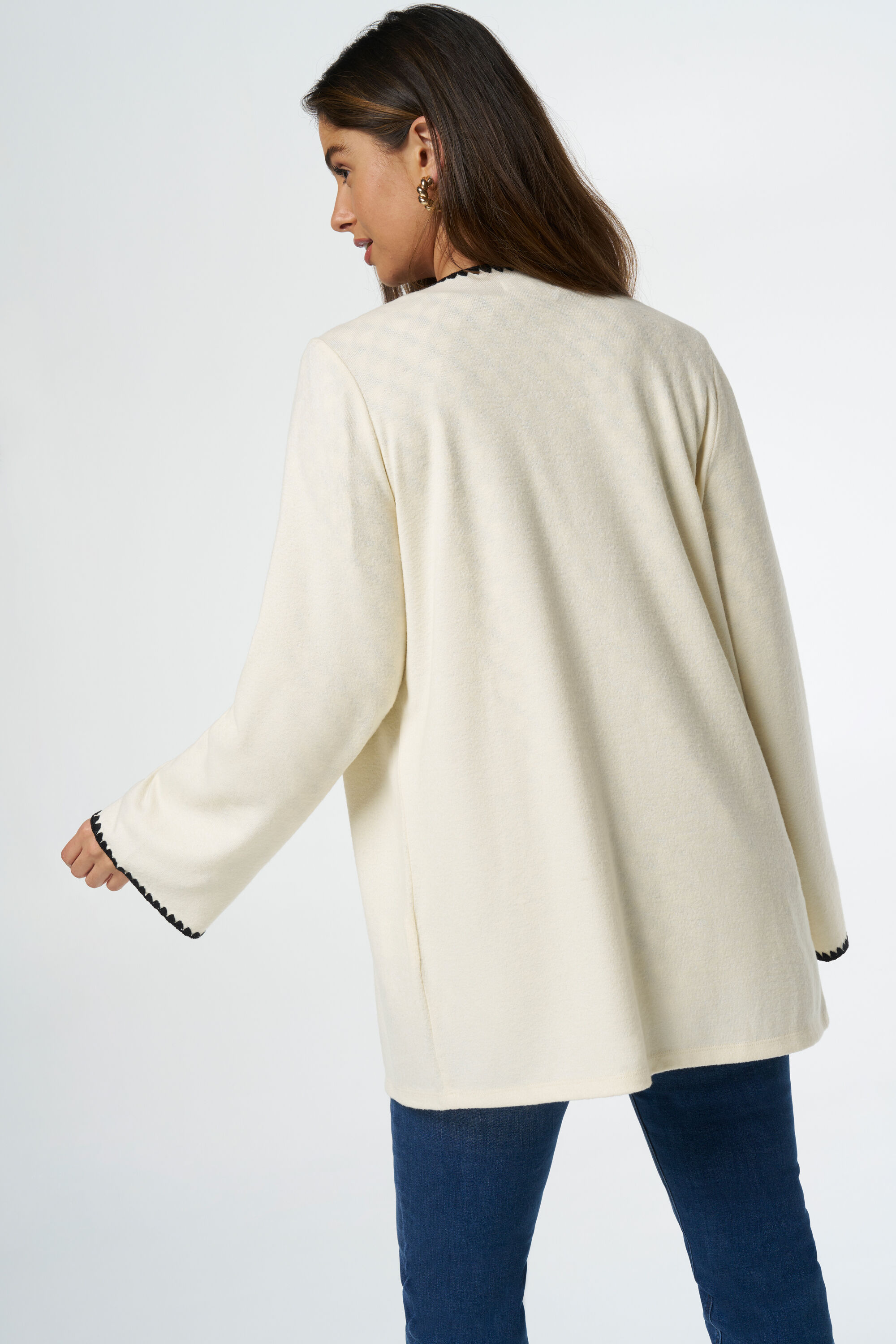 Gilet avec rayures contrastantes image number 3