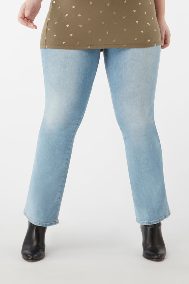 Jean évasé taille haute  image number 4