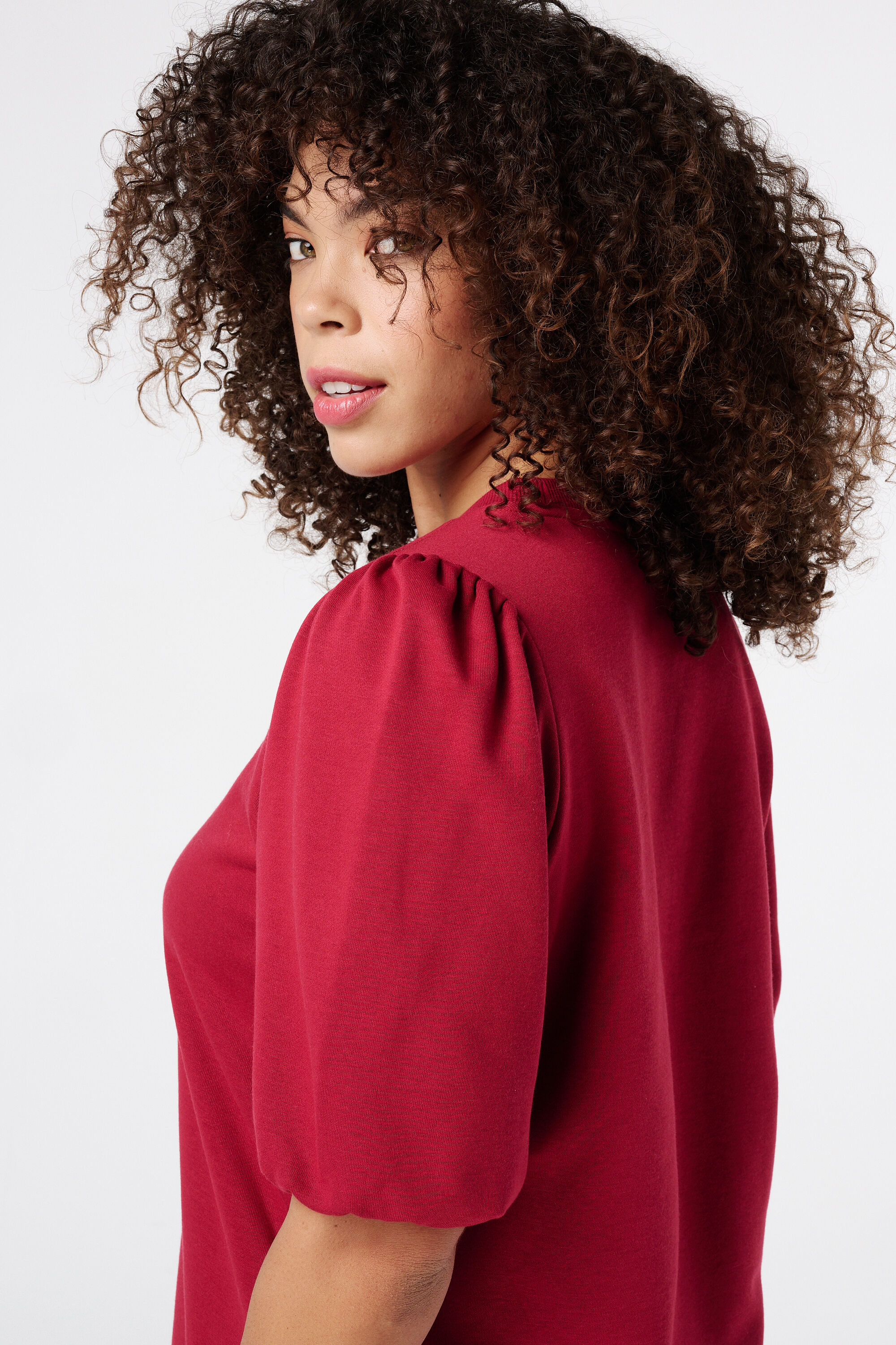 Robe &agrave; manches courtes bouffantes image number 4