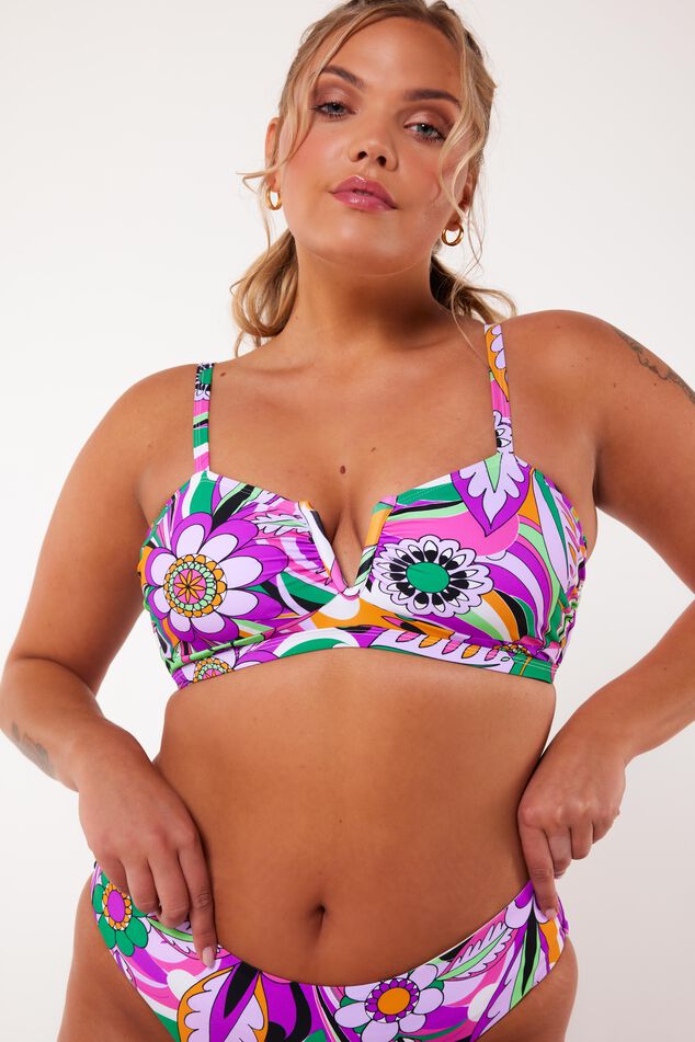 Haut de bikini avec détails en forme de V image number 7