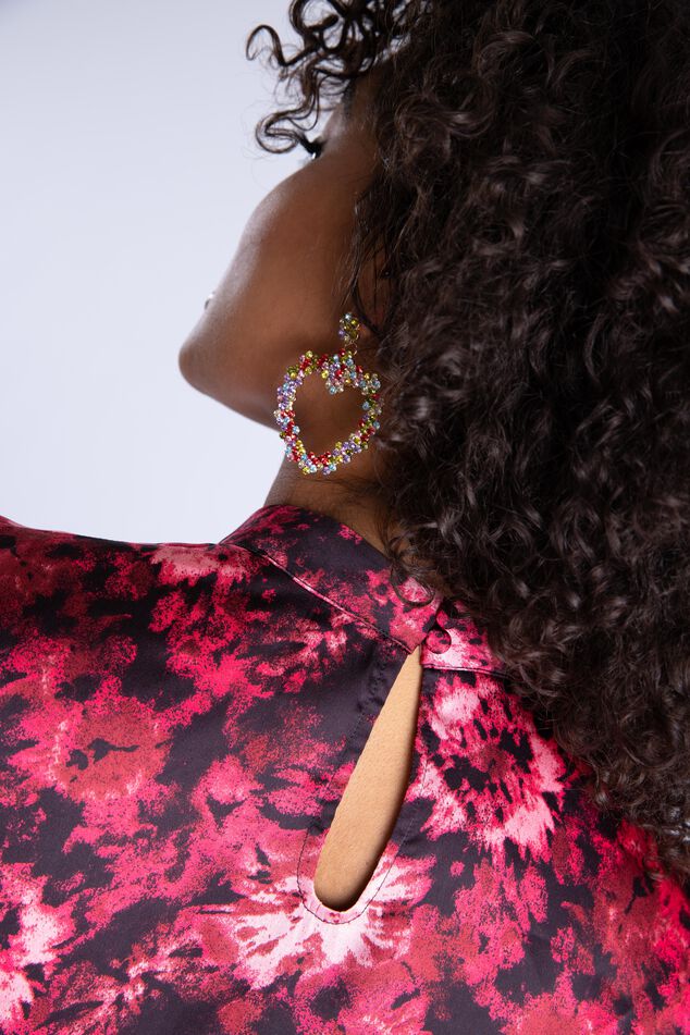 Chemisier satin à imprimé image number 6