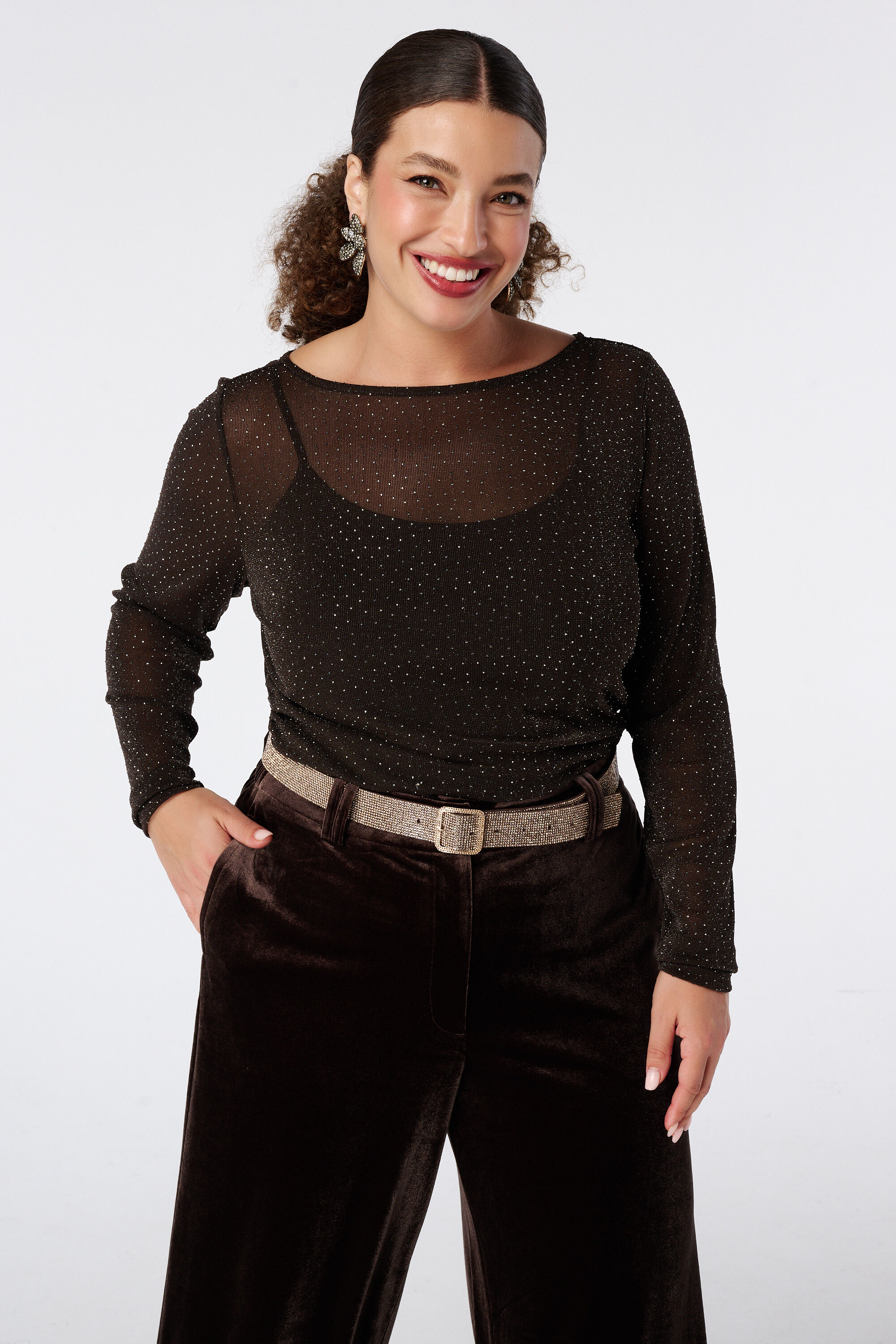 Ceinture &agrave; strass