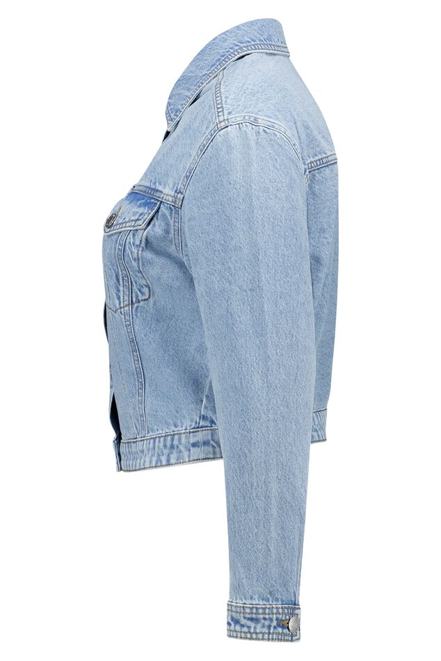 Veste courte en jean image number 7