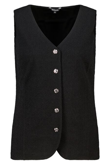 Gilet avec boutons et lurex