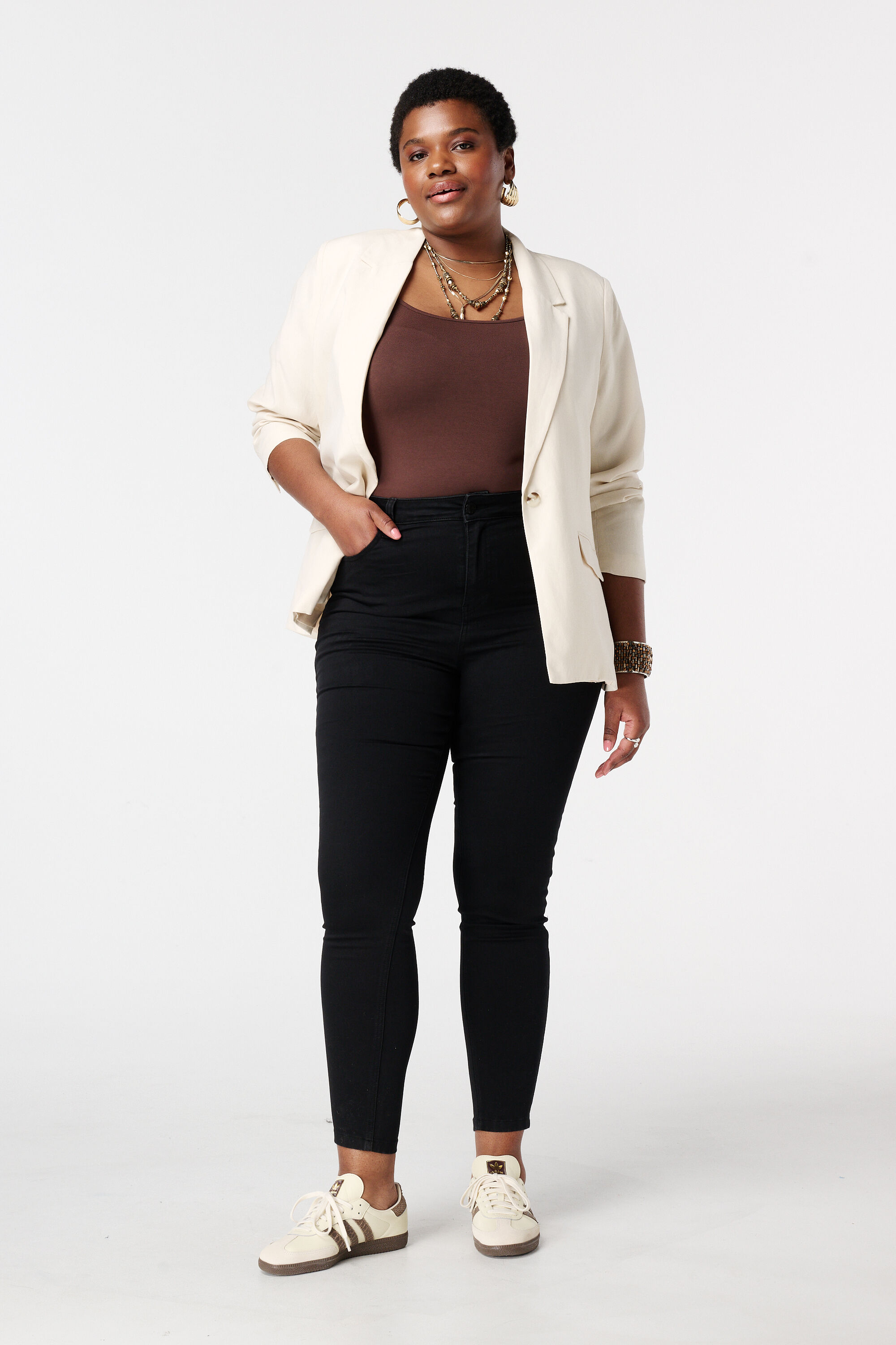 Jean skinny taille haute CHERRY