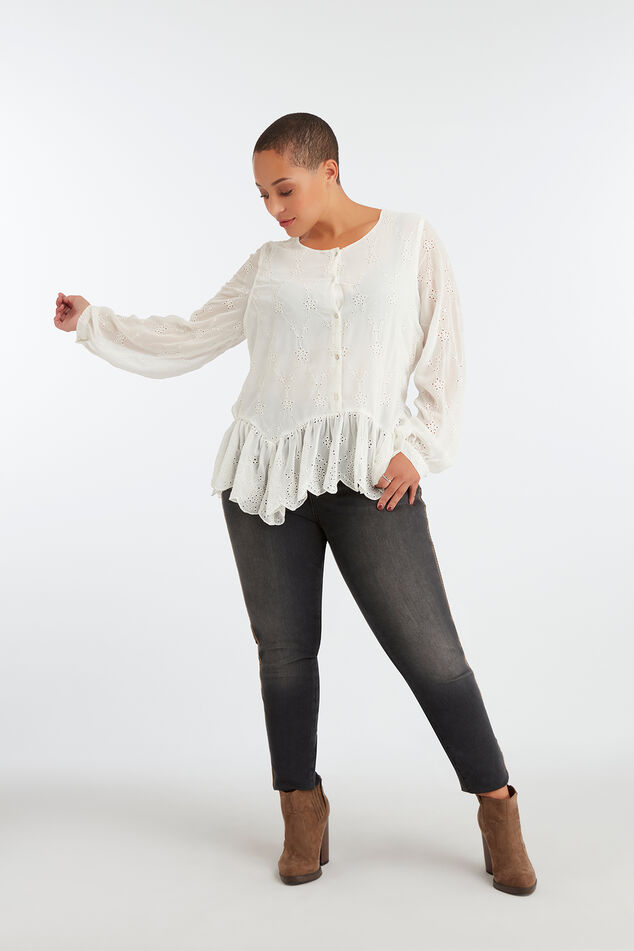 Chemisier à broderies  image number 4