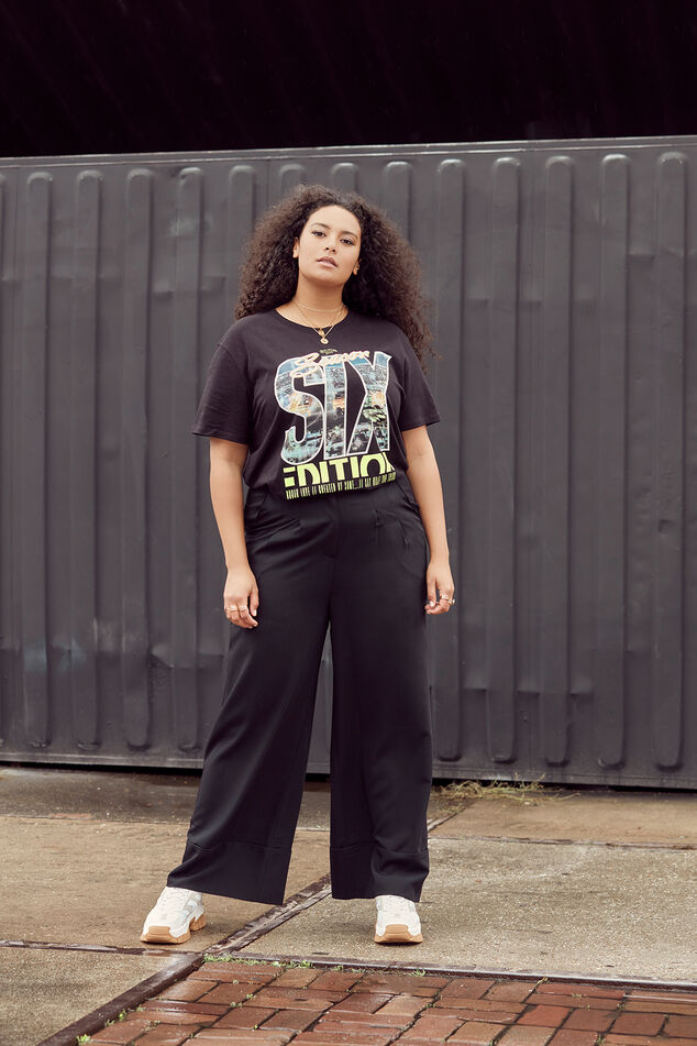 Pantalon large plissé image number 0