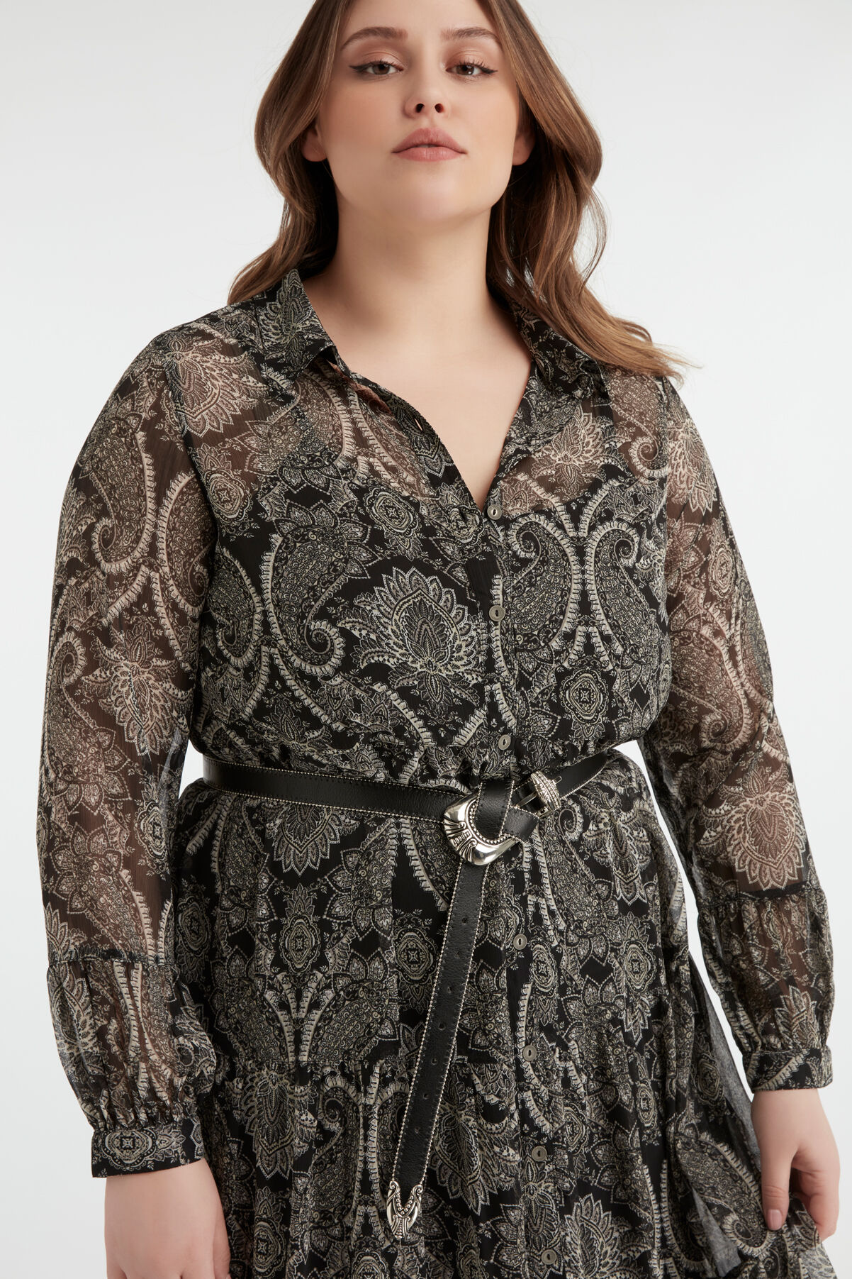 Robe chemise &agrave; imprim&eacute; image number 4