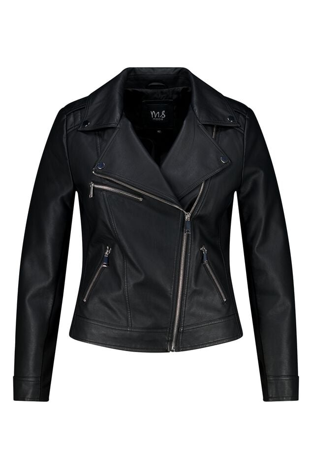 Veste style motard en similicuir image number 1