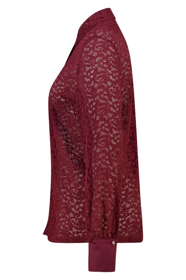 Top avec dentelle et paillettes image number 2