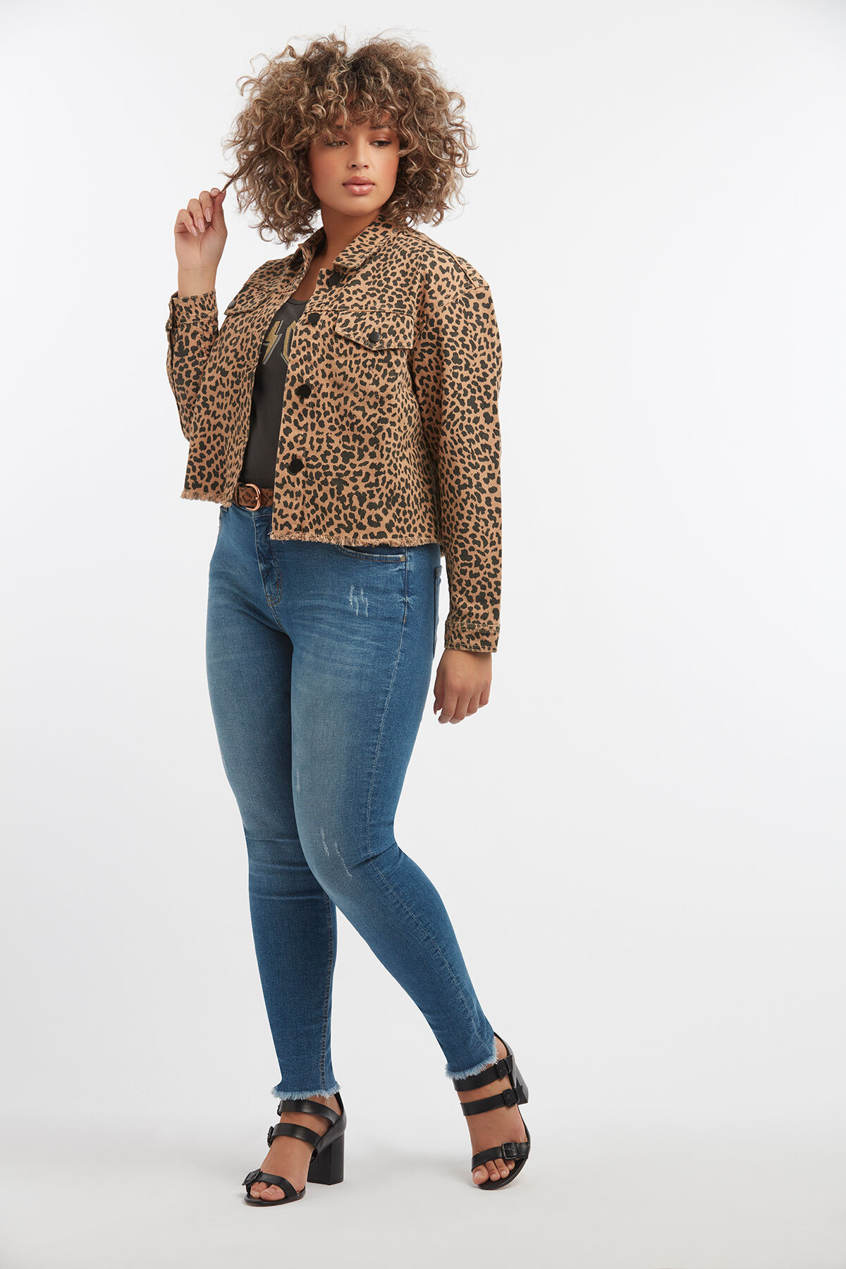 Veste courte léopard femme online