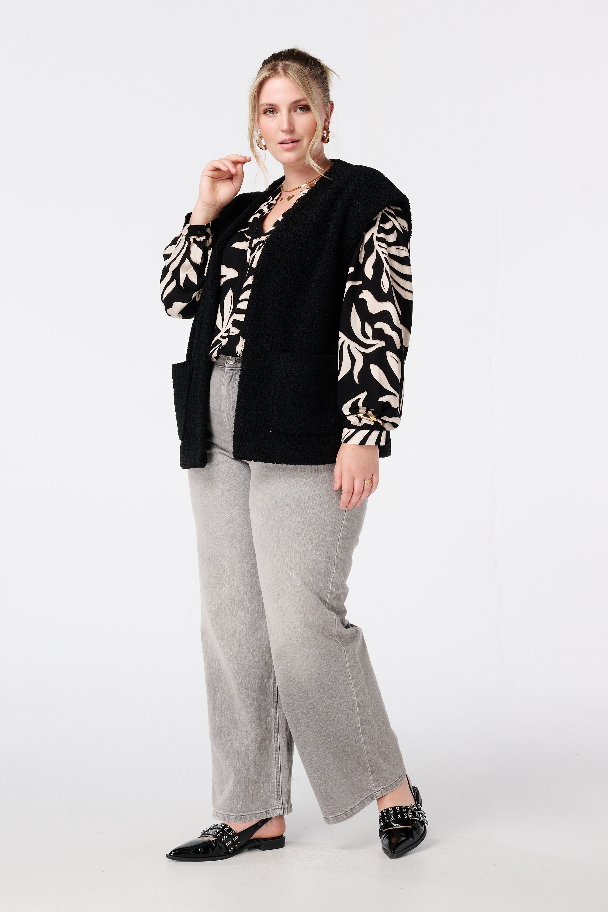 Blouse imprim&eacute;e avec bobines image number 5