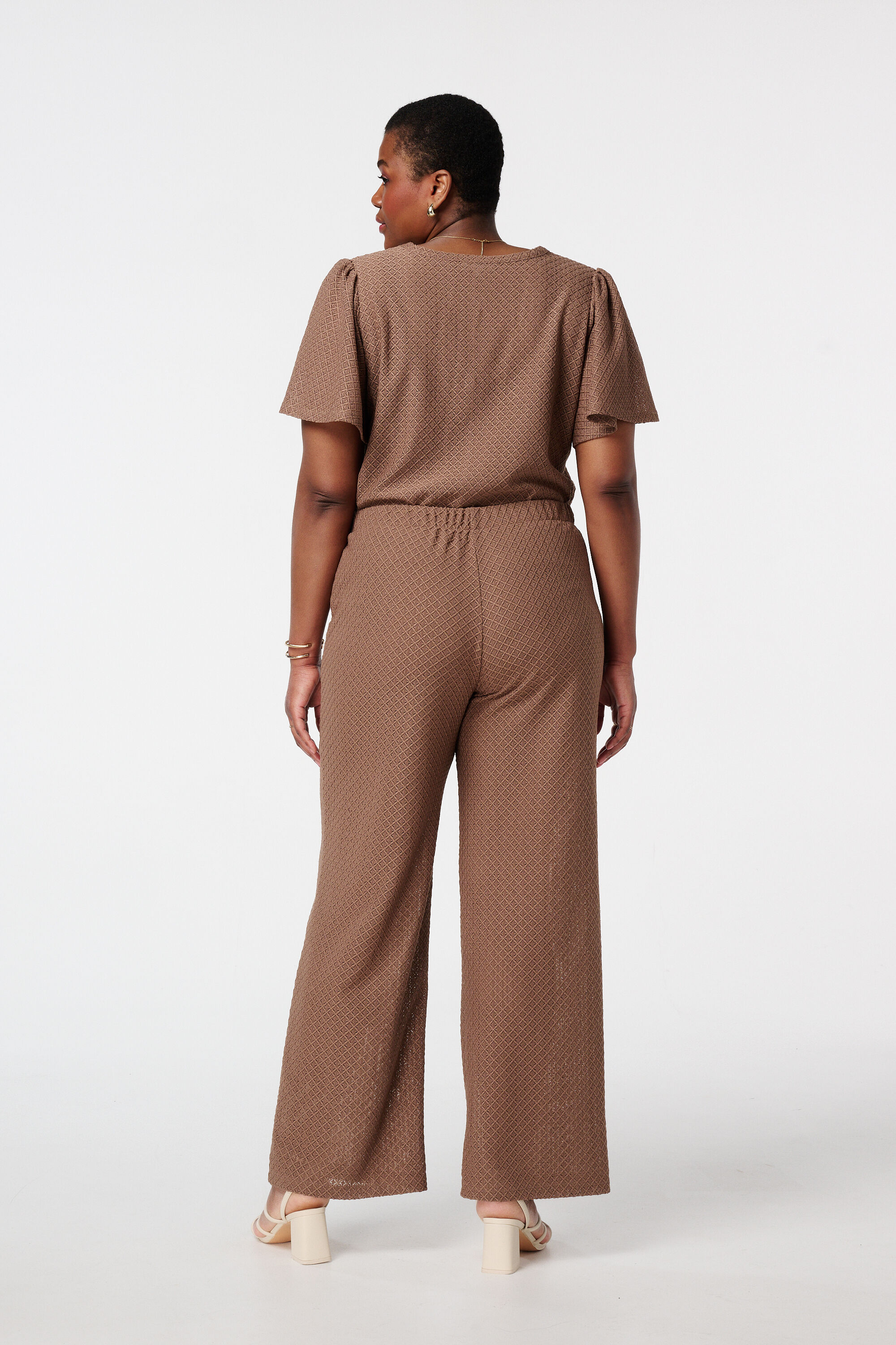 Pantalon avec structure tiss&eacute;e image number 3