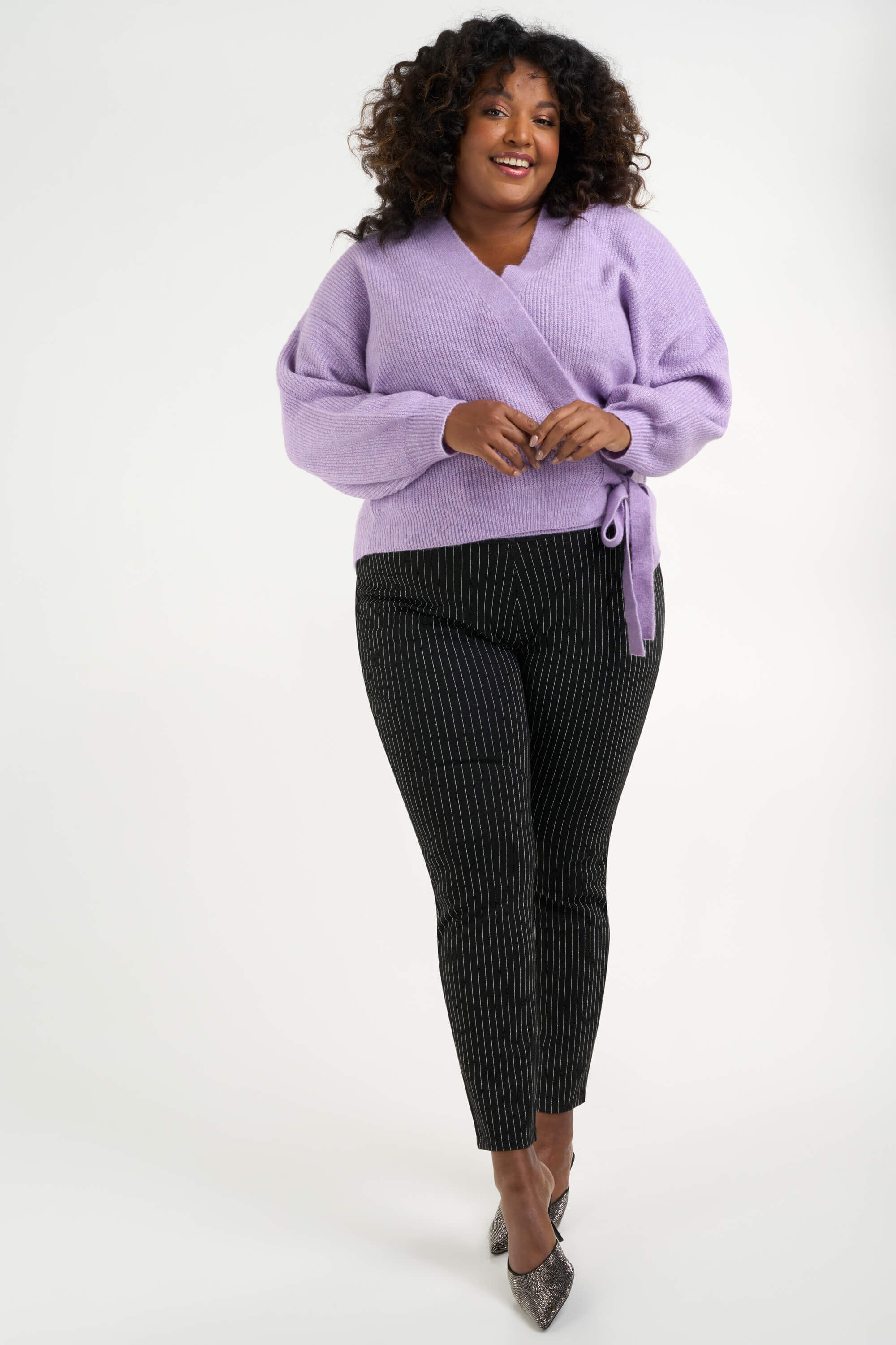 Gilet portefeuille en mailles  image number 4