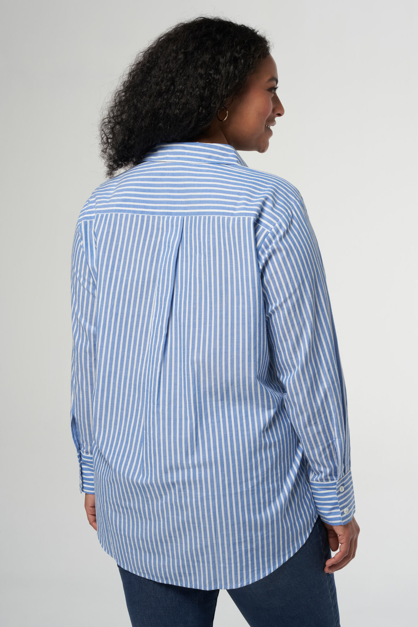 Chemise &agrave; rayures ample image number 3