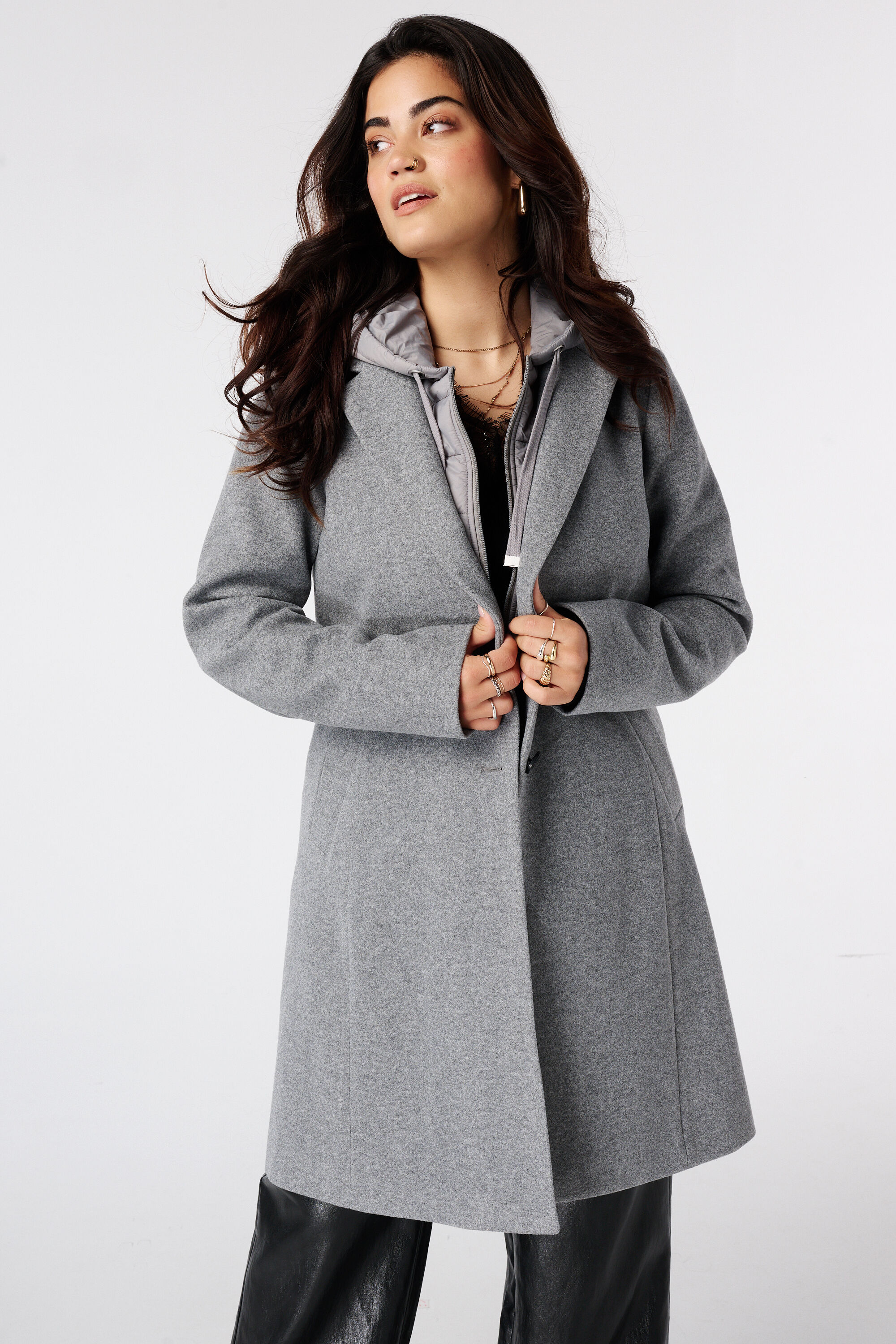 Manteau &agrave; capuche