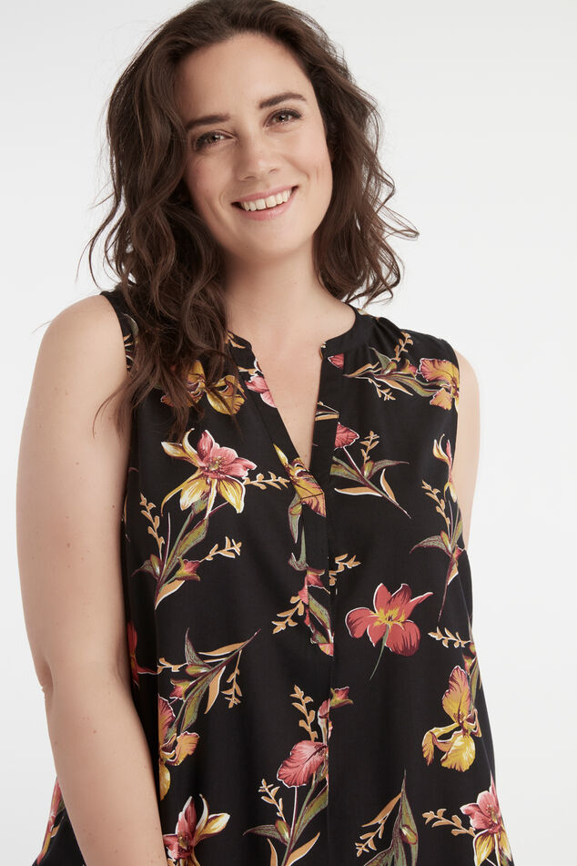 Chemisier long sans manches image number 3