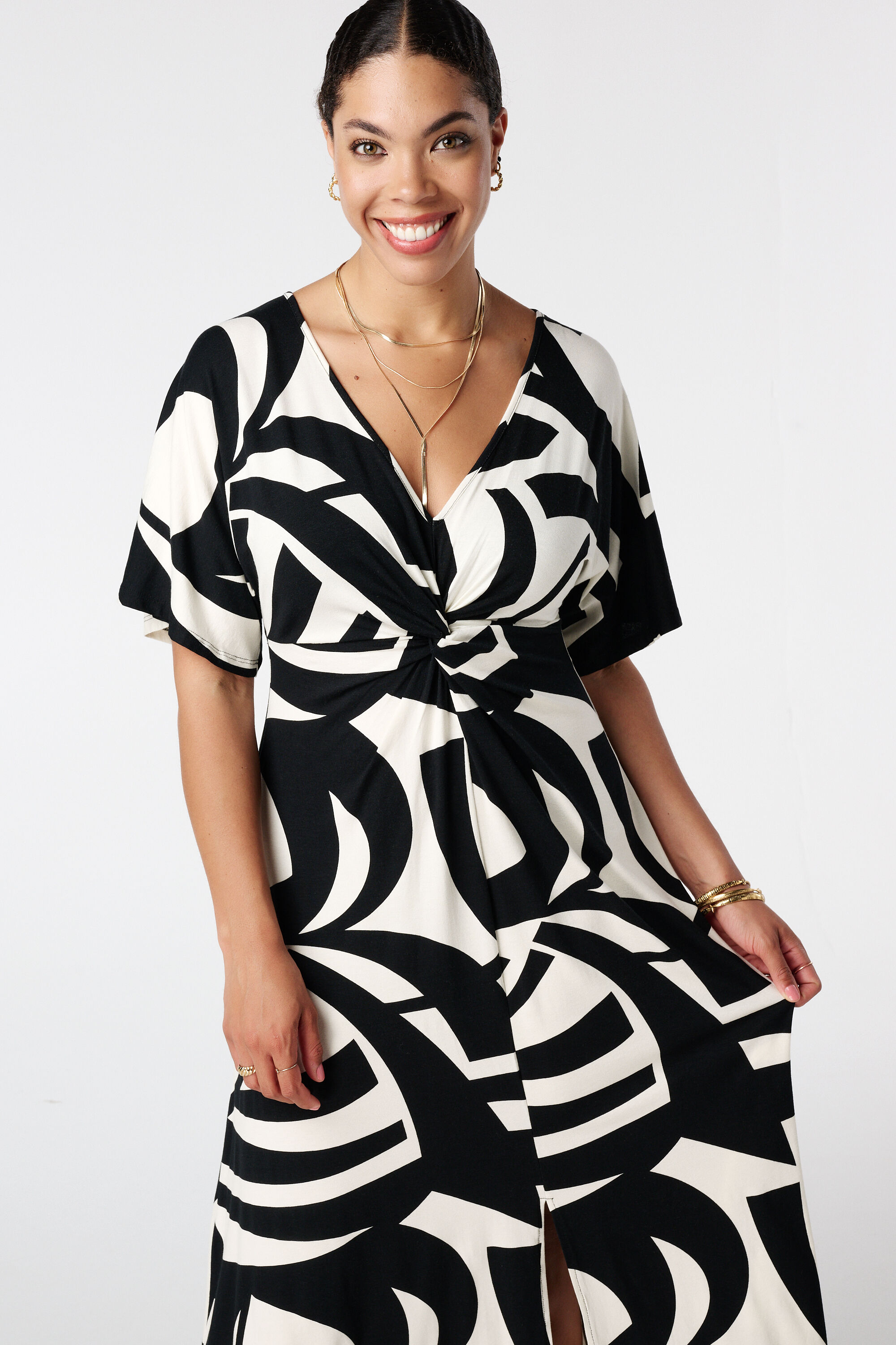 Robe longue avec imprim&eacute;  image number 4