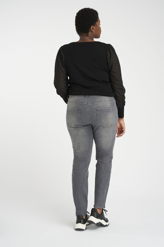 Jeans au décor usé image number 3