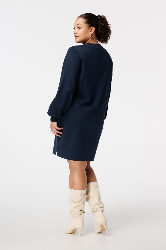 Robe sweat avec inscription image number 3