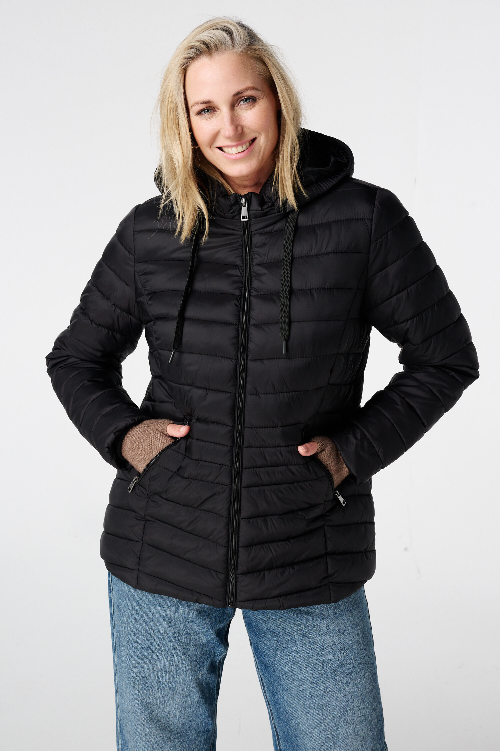 Veste l&eacute;g&egrave;rement matelass&eacute;e