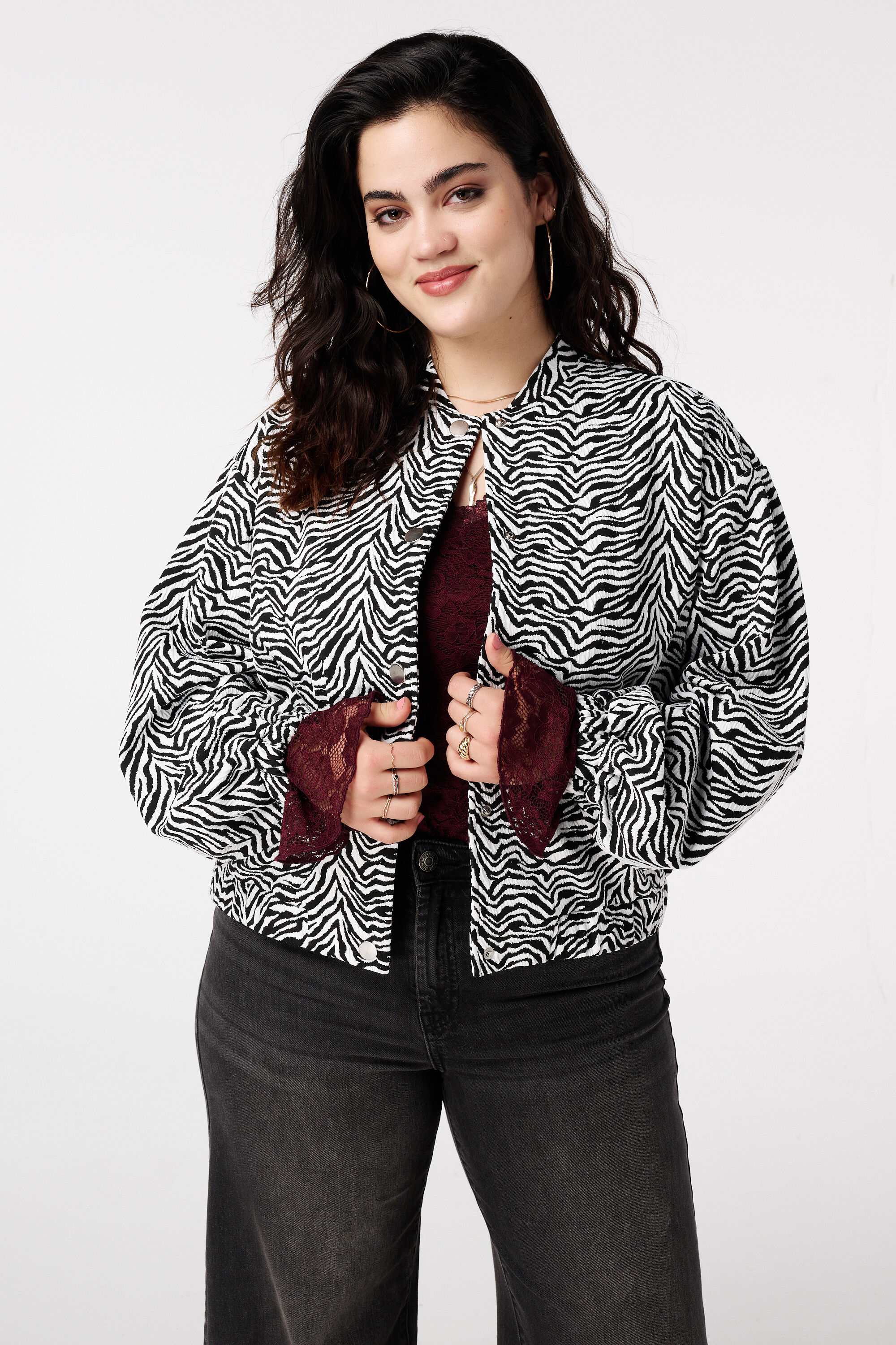 Blouson bomber z&egrave;bre