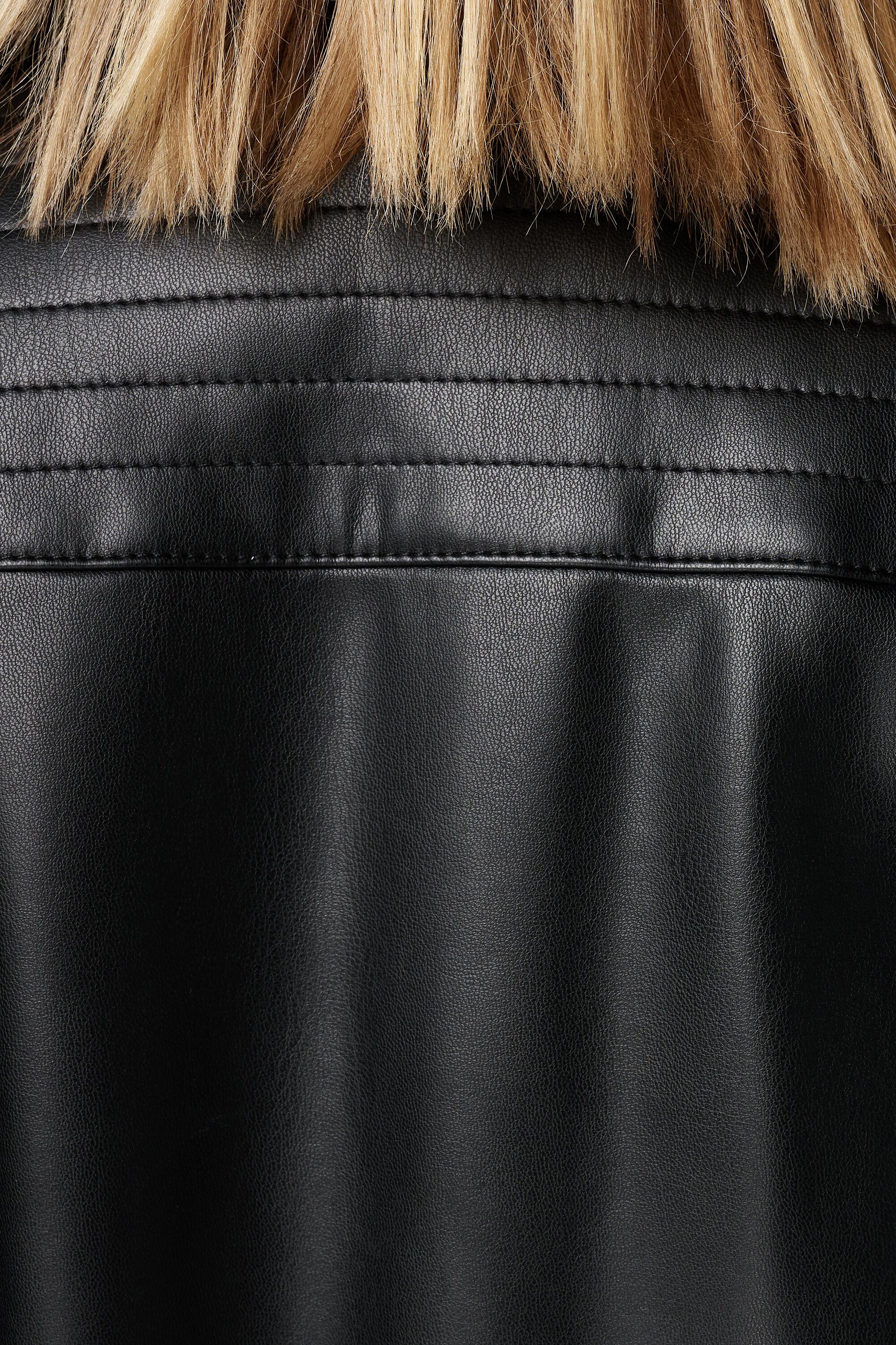 Veste biker en similicuir image number 6