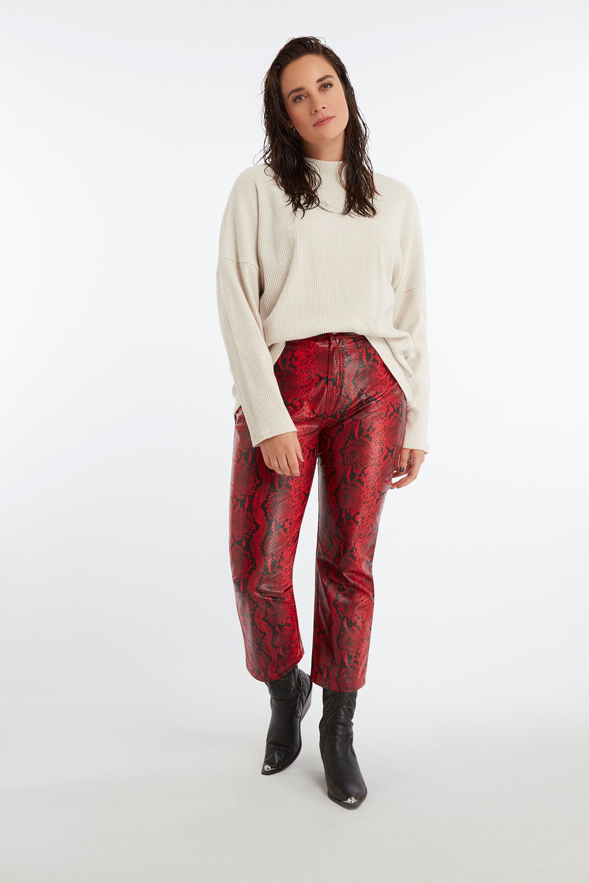 Pull-over &agrave; col roul&eacute; image number 5