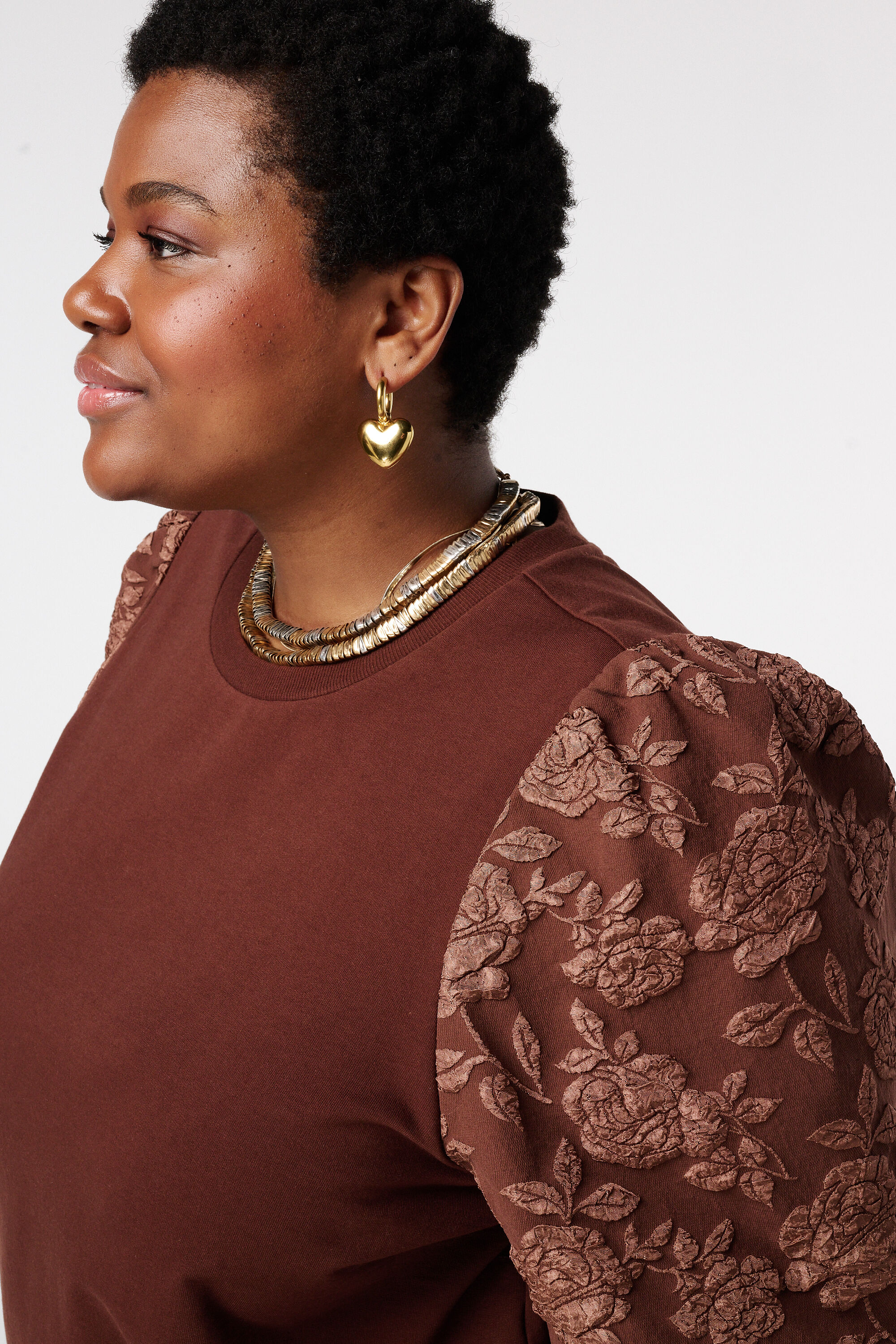 Haut avec manches en jacquard image number 4