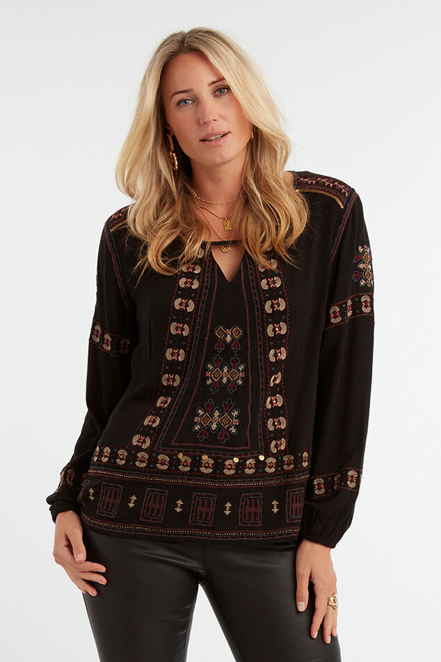 Chemisier à broderie   image number 4