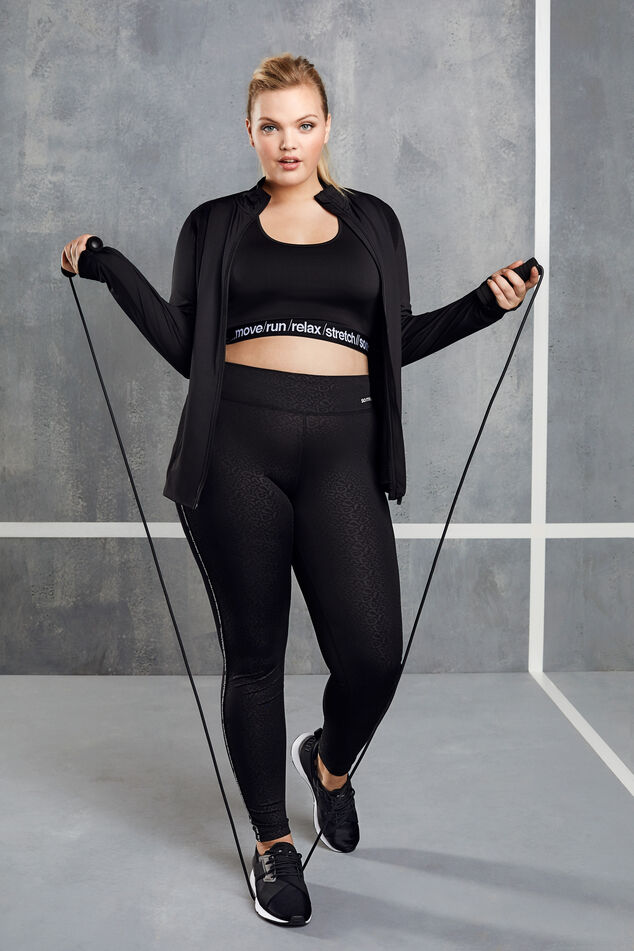 Legging de sport à imprimé léopard  image number 0